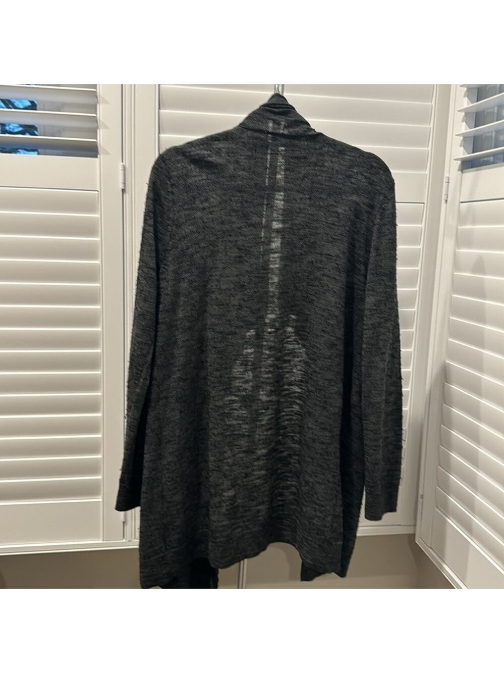 Theory Womens Gray Wool Maritza B New Steady Cardigan Sweater Large - Picture 2 of 5
